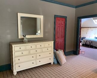 American Drew dresser and mirror 