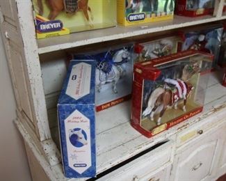 Collectible Breyer Horses in boxes