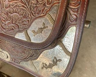 Circle Y Western saddle silver trim