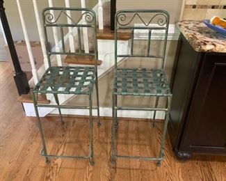 Metal bar stools