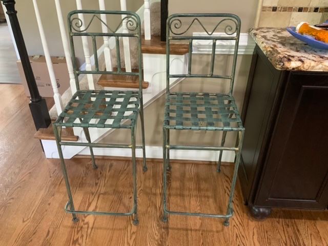 Metal bar stools
