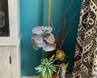 Large Vase with floral arrangement 