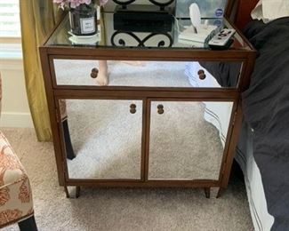 Mirrored night stand