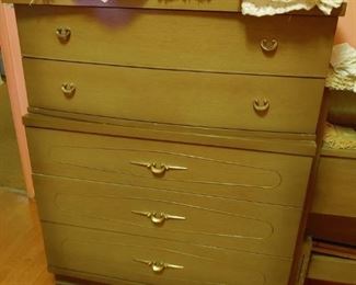 mid century tall dresser