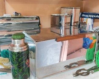 mid century chrome kitchen wares