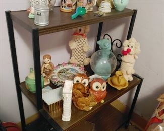 vintage decor and figurines