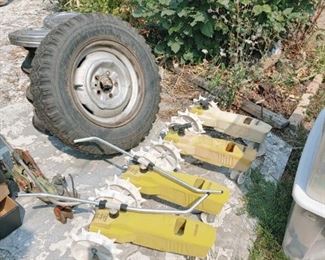 vintage watering tractors