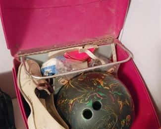 bowling ball in case