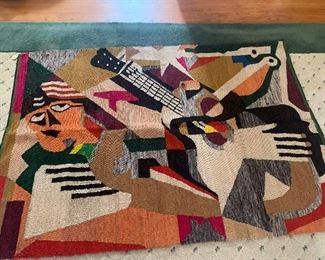 5’ by 4’ South American textile (rug or to hang)