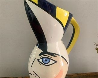 Cirque du Soleil pottery pitcher