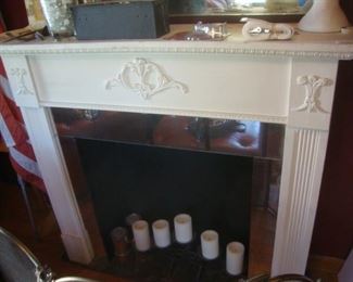 Antique fireplace mantle