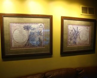 Framed foil pictures