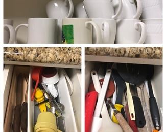 all sorts of kitchen items  