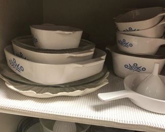 we love the white and blue corning ware .. 