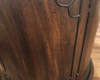 this round end table with storage .. we all need storage