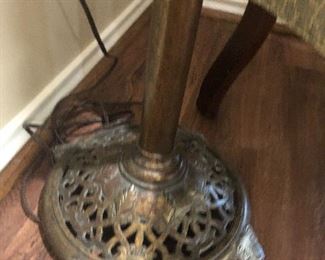 bottom of antique floor lamp