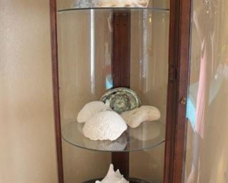 Cylinder display/curio cabinet. This item will be listed in an online auction prior to the sale. Here is a link for the auction https://www.estatesales.net/CA/Yuba-City/95991/2634222 If those items do not sell they will be included in this sale 