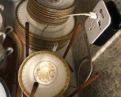 Paragon, English bone china dessert set of plates, cups, saucers