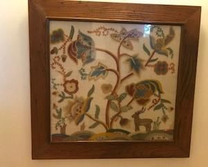 Framed beautiful needlework