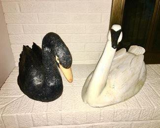 Decorative swans