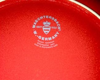 Waechtersbach dishes, W. Germany