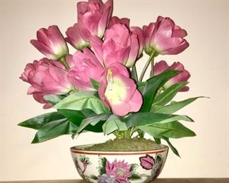 Decorative silk plants