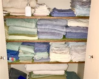 Quality bed linens, towels, etc.