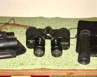 3 pairs of binoculars