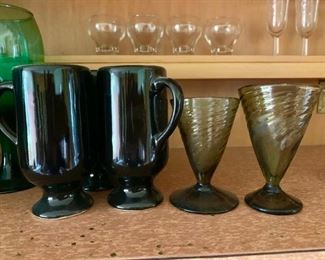 variety of glassware