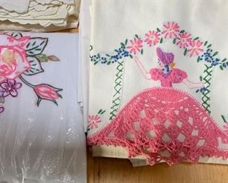 Embroidered linens