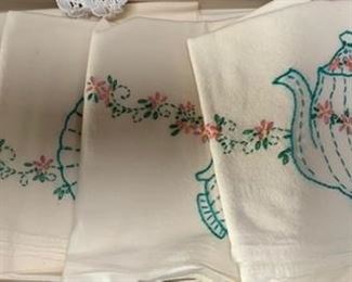 Embroidered linens