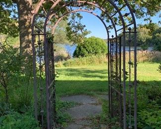 Wrought iron arbor