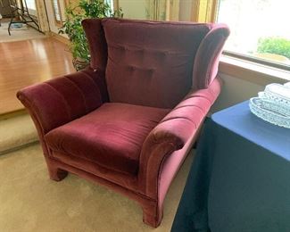 Velvet chair - set includes sofa, loveseat and chair