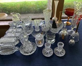 Vintage glass serveware
