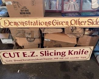 George Dege's handmade knives - signs and supplies