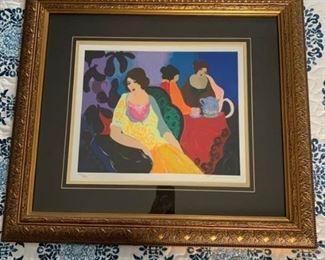 Hand Signed Numbered Serigraph by Tarkay Maxine