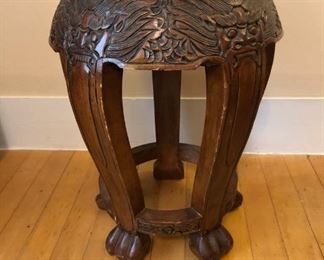 Wooden Side Table with Beautiful Details