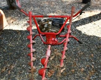 Earthquake Post Hole Drill, 3 augers