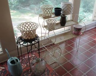 Plant stands and planters