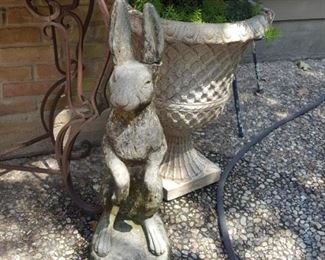 Outdoor plants, planters, decorator items and furniture