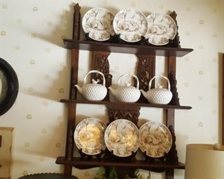 Carved plate shelf