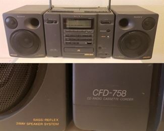 boom box, radio, Sony Mega Bass