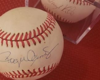 Roger Clemmons Signed Baseball
