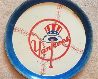vintage New York Yankees tin tray