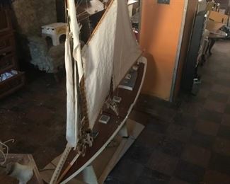 5' LONG HUGE MODEL SHIP SAILBOAT