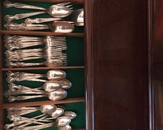 Stunning silver-plate service.