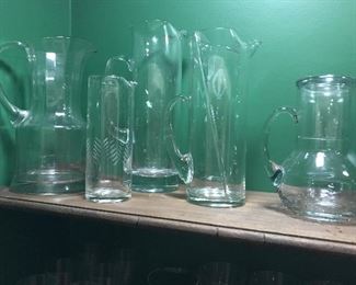 Crystal pitchers 