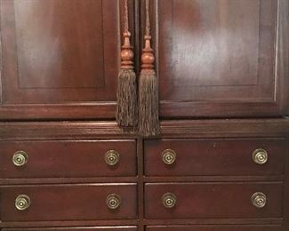 Massive Henredon TV cabinet with great storage 