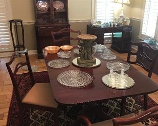 1950s Dining table and four chairs