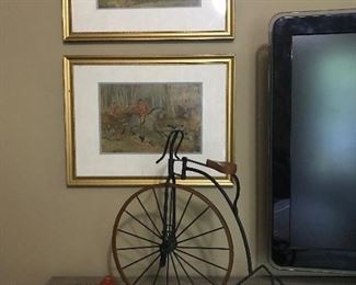 Antique hunt scene engravings
Antique cast iron toys 